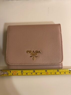 Prada Trifold Wallet Saffiano Learher
